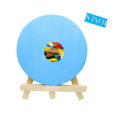 Multicolor Round Canvas Board 8 x 8''
